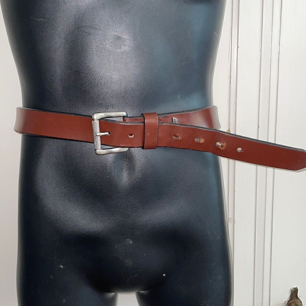‎Dickies brown leather belt